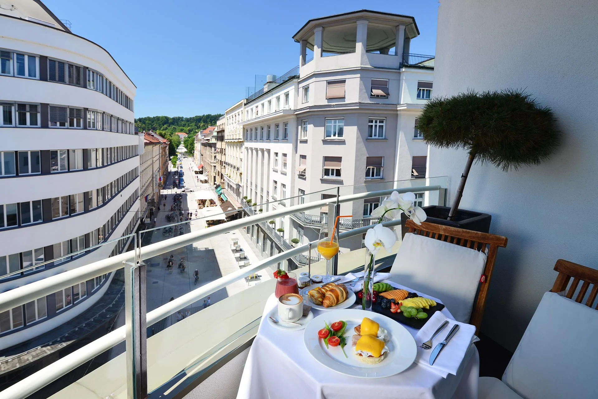 Corner Suite balcony view